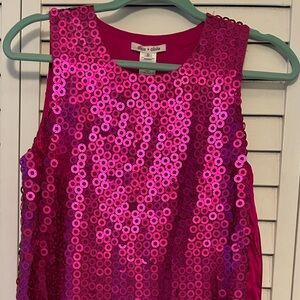 ALICE + OLIVIA Pink Sequin Dress